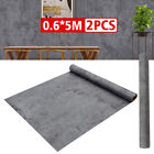 2 Roll 5m Grey Concrete Wallpaper Modern Textured Slate Washed Cement Wallpaper