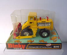 DINKY 976 Michigan Tractor Dozer 180-111 With Chrome Hubs In Blister Bubble Pack