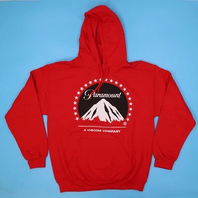 Paramount  Pictures  Men's Hoodie  Athletic Long Sleeve Sweatshirts Small. Red. - Image 1 of 3