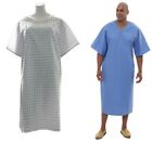 Medical Hospital Gown - 4 Pack Blue and Snowflake Print 