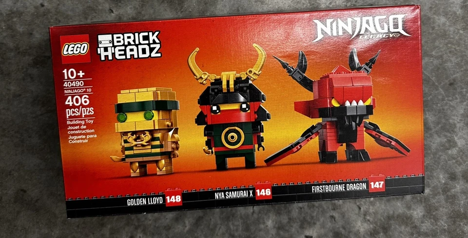 Lego 40490 Ninjago 10 Aniversario Brick Headz Foto 1 de 2