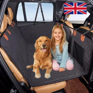 Back Seat Extender Dog Seat Cover for Back Seat,Hard Bottom Car Seat Cover Black - Picture 1 of 10