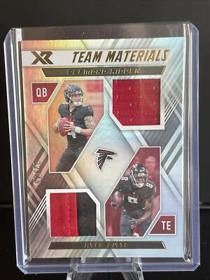 2022 Panini XR  Desmond Ridder/Kyle Pitts  Team Materials Dual Relic /49 - Image 1 of 2