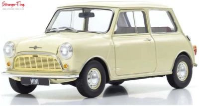 Kyosho Morris Mini Minor Old English White 1/18 Scale Model - Image 1 of 4