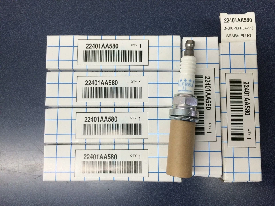 Subaru Factory Spark Plugs Set of Six (6) 2001-2004 Legacy Outback H6 3.0 Oem - Image 1 of 1