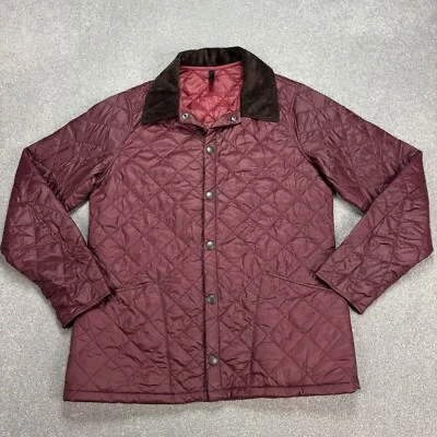 Barbour Jacket Womens Large Red Quilted Hunting Field Country Coat Lady - Image 1 of 4
