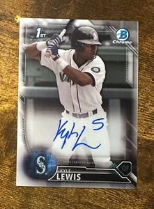 2016 Bowman Chrome Draft Draft Pick Autographs #CDAKL Kyle Lewis RC #X11751 - Picture 1 of 2
