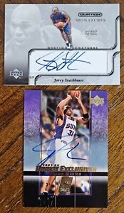 2002 OVATION SIGNATURES JERRY STACKHOUSE &2003-04 SHAWN MARION RC AUTO NM-MT*YCC