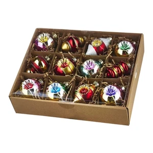 Raz Imports 4120894 Bright Vintage Ornaments, 3.25-inch Height, Glass, Box of 12 - Picture 1 of 1