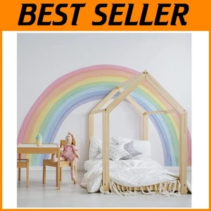 Giant Watercolor Rainbow Decals for Girls Room - Picture 1 of 11