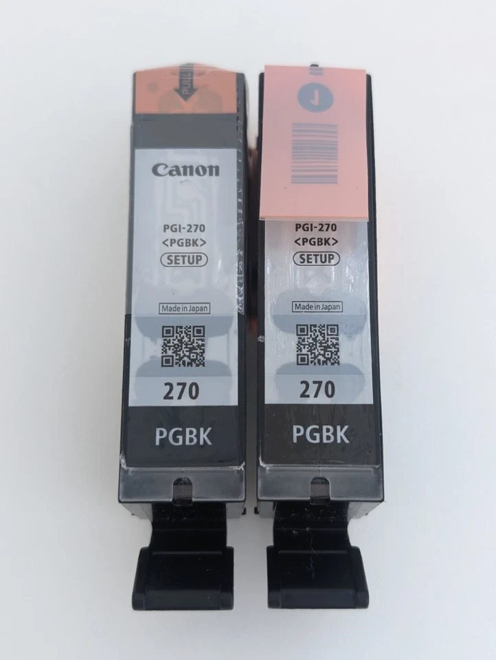 2 оригинальных черных чернильных картриджа Canon CLI-270 PGK оригинальные чернила Canon Pixma - Изображение 1 из 1