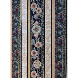 Hoffman Fabrics Scrap Peacock Ornaments Punch Studio Stripe Christmas 16" x 54" - Picture 1 of 11