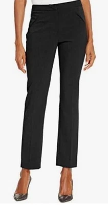 Pantalones para mujer Tahari ASL Alyssa ajustados bielásticos azul marino 12 nuevos con etiquetas Foto 1 de 4