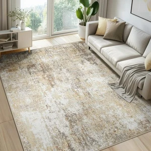 Washable Area Rugs 5'x7' Non-Slip Modern Abstract Soft for Living Room Entryw... - Picture 1 of 7
