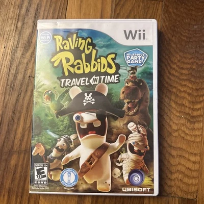 Raving Rabbits Travel in Time 2010 Nintendo Wii Box with Manual, Tested - Image 1 of 3