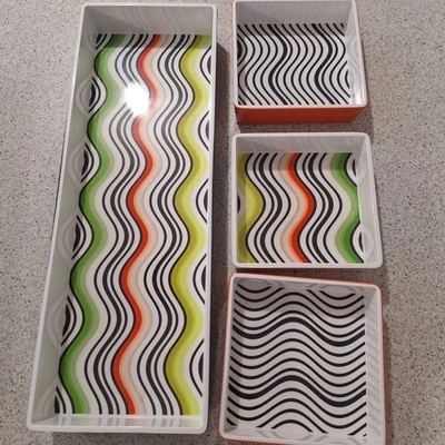 Missoni Nesting Set Serving Tray and 3 Dishes VERY Good Condition 48cms - Image 1 of 3