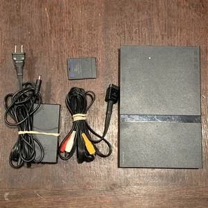 Sony PlayStation 2 Slim PS2 Console + Power and AV Cables *TESTED* - Picture 1 of 4