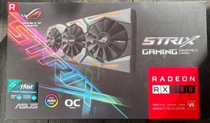 ASUS ROG Strix RX580 8GB OC Radeon RX 580 Graphics Card GPU ROG-STRIX-RX580-O8G - Picture 1 of 11
