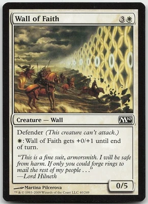 Wall of Faith 40 Common Magic 2010 (M10) NM MTG - Image 1 of 2