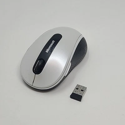 Microsoft Mobile 4000 Wireless BlueTrack Mouse w/ Dongle Tested & Working - Image 1 of 4