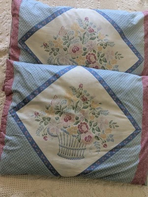 Pillow Set Vintage Cottage, Countryside Quilted Primitive Handcrafted Textiles - Image 1 of 4