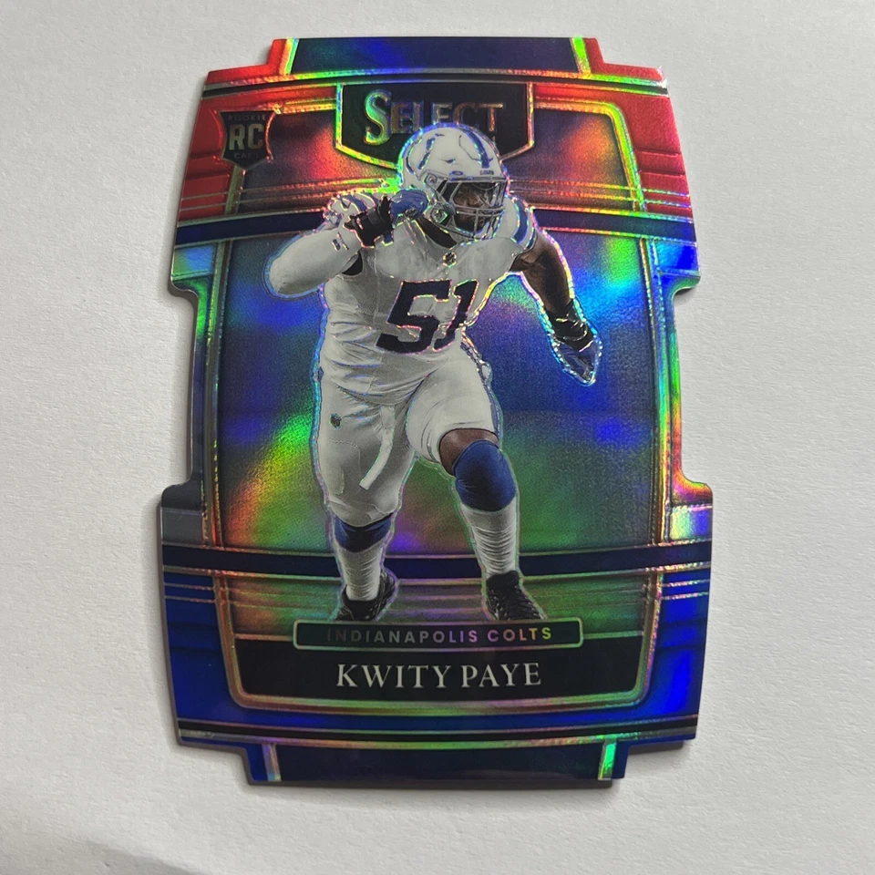 2021 Panini Select Football Kwity Paye RC Red White Blue Prizm Die Cut #87 - Image 1 of 1
