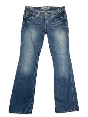 Женские джинсы Big Star Liv 29L из синей джинсовой ткани средней стирки эластичные - Изображение 1 из 4