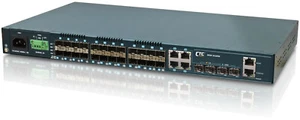 GSW-3424FM Gigabit switch 24 SFP ports with 4x 10G SFP+ uplink ports Layer 2 - Picture 1 of 1