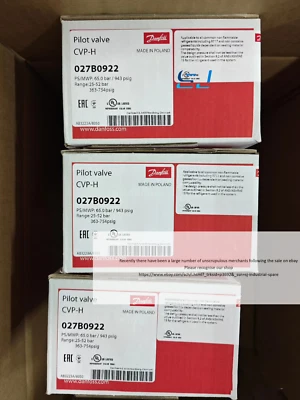 Brand new DANFOSS CVP-H 027B0922 Pilot Valve CVP-H 027B0922 - Image 1 of 2