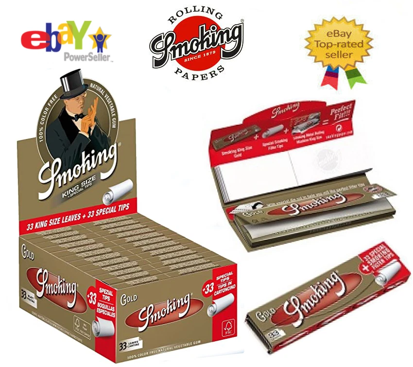 Smoking Gold Cartine + Filtri in Carta – 24 Libretti Slim Originali - Image 1 of 1