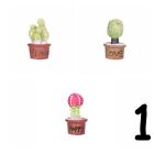 Cactus Bonsai Flower Miniature Succulent Potted Figurines Resin Plants