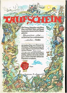 ÄQUATOR TAUFSCHEIN - 1971 - Bild 1 von 1