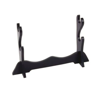 Holzständer schwarz für 2 Samuraischwerter 40cm - Picture 1 of 1