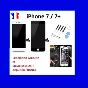 ECRAN LCD + VITRE TACTILE SUR CHASSIS POUR IPHONE 7 OU 7 PLUS + KIT OUTILS - Picture 1 of 7