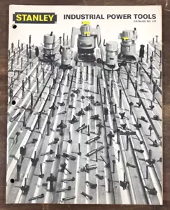 Stanley 1978 Industrial Power Tools Catalog # 378 Woodworking Sander Router Saw - Picture 1 of 5
