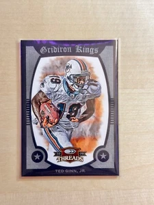 2009 Threads Gridiron Kings #48 Framed Blue Ted Ginn Jr SP /50 Dolphins - Picture 1 of 2