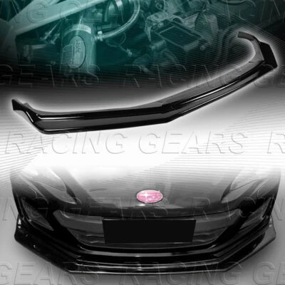 KIT DE CARROCERÍA DE PARACHOQUES DELANTERO PINTADO NEGRO JDM ESTILO CS 3 PIEZAS AJUSTE DE LABIOS 17-20 SUBARU BRZ Foto 1 de 4