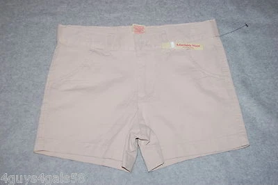 Niñas BEIGE 3" SHORTIE CHINO SHORTS Cintura Ajustable VESTIDO INFORMAL Cinturón Lazos Talla 16 Foto 1 de 2