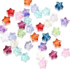 100 Glass Star Beads Rainbow Celestial Jewelry Supplies 10mm Bulk