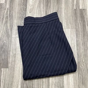 Falda H&M Cremallera Trasera Superpuesta Frontal Azul Rayas Recta y Lápiz Para Mujer Talla 4 - Imagen 1 de 9