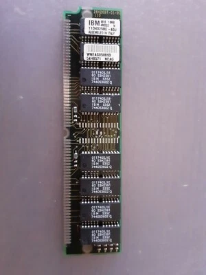 Memoria IBM EDO SIMM IBM 11d4325bf-60j 16mb Ps2 NP 4mx32 3.3v 72-pin - Imagen 1 de 2