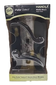 Pella Select Matte Black Storm Door Matching Handle Set Model # 9136305 New - Picture 1 of 10