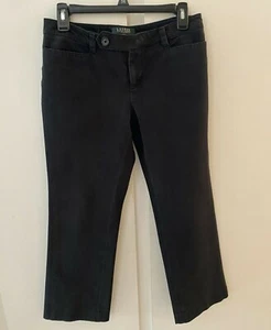 Lauren Ralph Lauren 'Adelle' Dark Black Stretch Ankle Jeans Size 4P - Picture 1 of 8