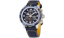 Citizen JY8078-01L Eco-Drive Blue Leather Promaster Chronograph 46mm Watch