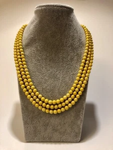 Kette/Necklace/Collier aus Catalin /Bakelit/Kunstharz Perlen Butterscotch - Bild 1 von 3