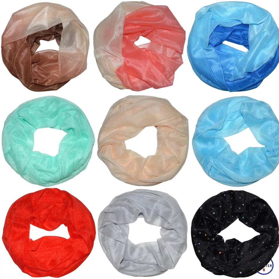 Schlauchschal Loopschal Loop Tuch Tücher Schals Sommerschal mit Strass Glitzer