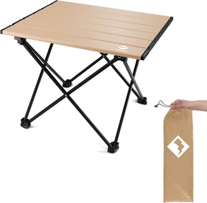 Portable Camping Side Table, Ultralight Aluminum Folding Beach Table with Carry - Picture 1 of 7