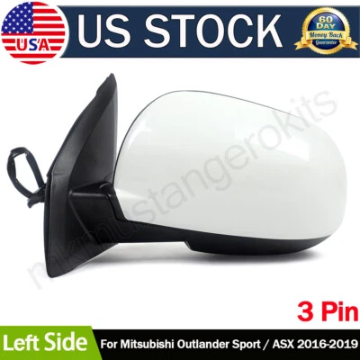 For Mitsubishi Outlander Sport/ASX 2016-2019 View Mirror 3-Pin LEFT Driver Side Foto 1 de 4