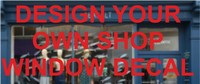 Personalised Custom shop Window Sticker Business Design Your Own Decal