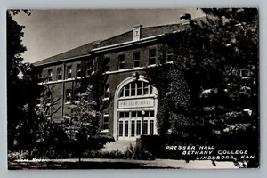 Lindsborg Kansas KS Presser Hall Bethany College Real Photo Postcard RPPC 1950- - Picture 1 of 2
